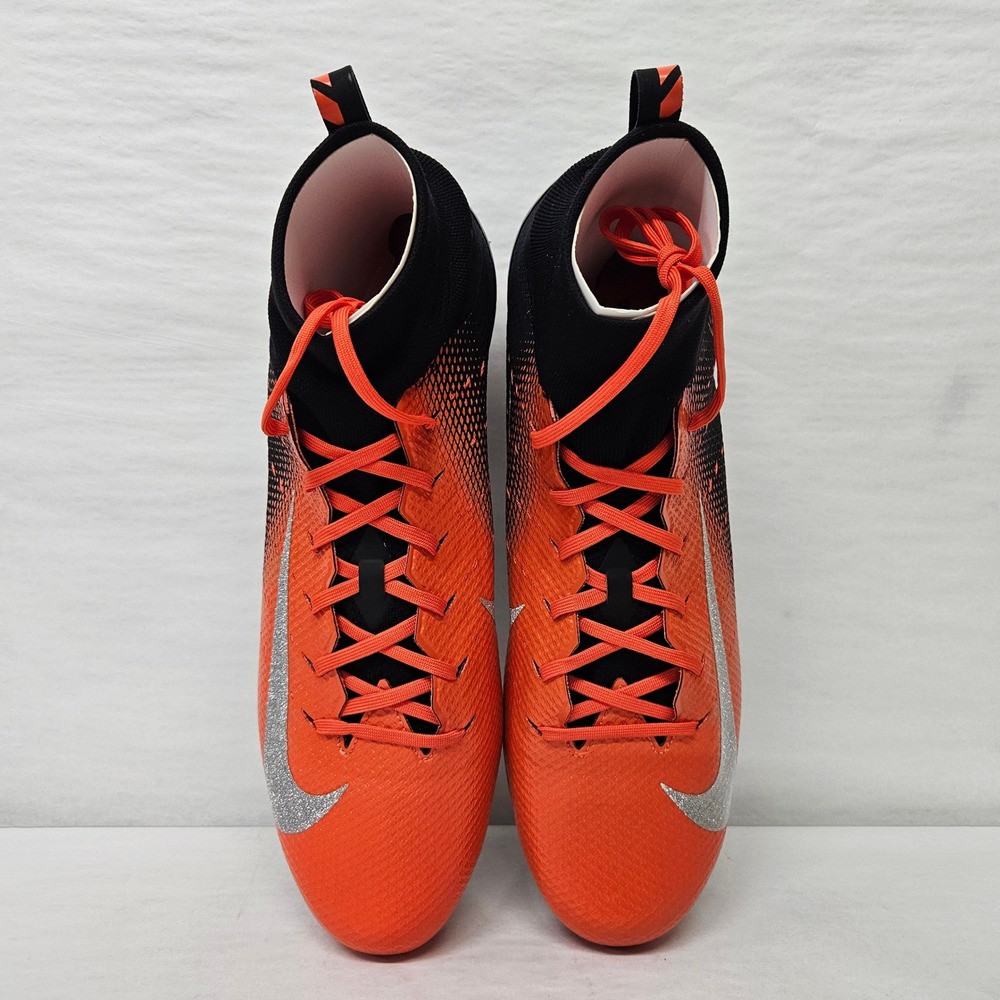 Nike Vapor Untouchable Pro 3 Football Cleats 917165-008 Orange Black Men Size 15 - Picture 9 of 13